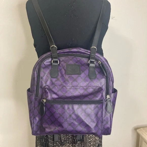 Like new Anna Sui purple faux leather mini backpack - Picture 7 of 9